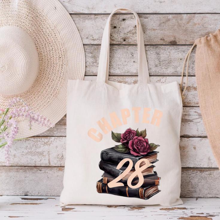 Chapter 28 28th Birthday Women Book Lovers Its My Birthday Canvas Tote Bag