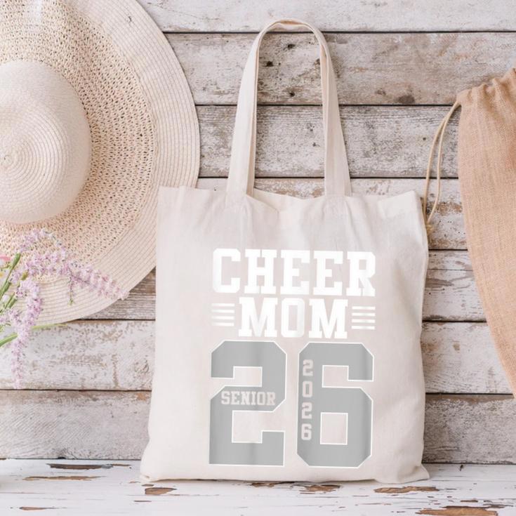 Cheer Mom Senior 2026 Cheerleaders Graduation Mother Canvas Tote Bag