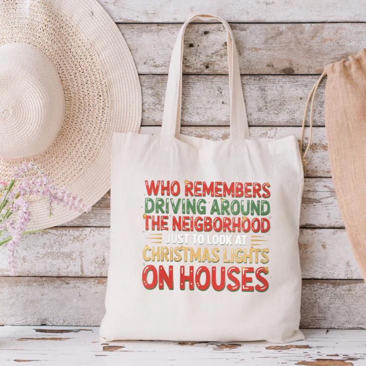 Christmas Lights Nostalgia – Holiday Memory Christmas Spirit Canvas Tote Bag