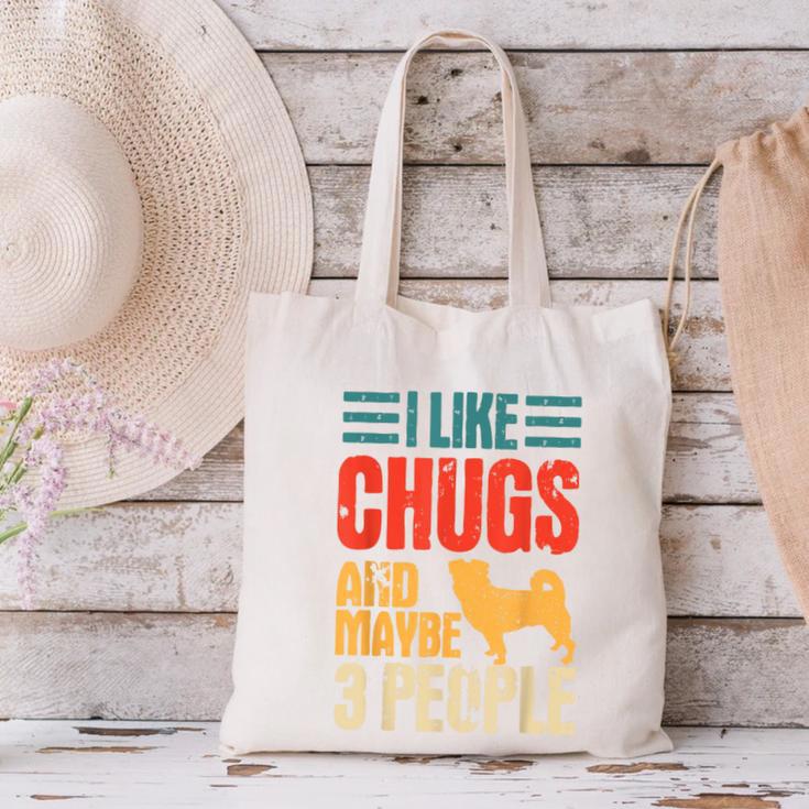 Chug Dog Retro Vintage Pughuahua Owner Fur Parent Introvert Canvas Tote Bag Chug Dog Retro Vintage Pughuahua Owner Fur Parent Introvert Canvas Tote Bag
