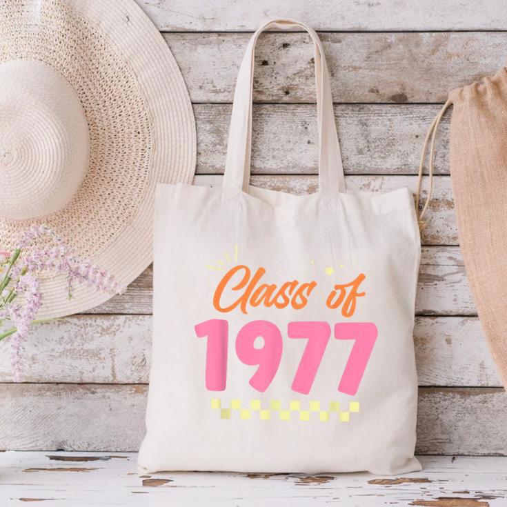 Class Of 1977 School Graduation Meetup Reunion Canvas Tote Bag