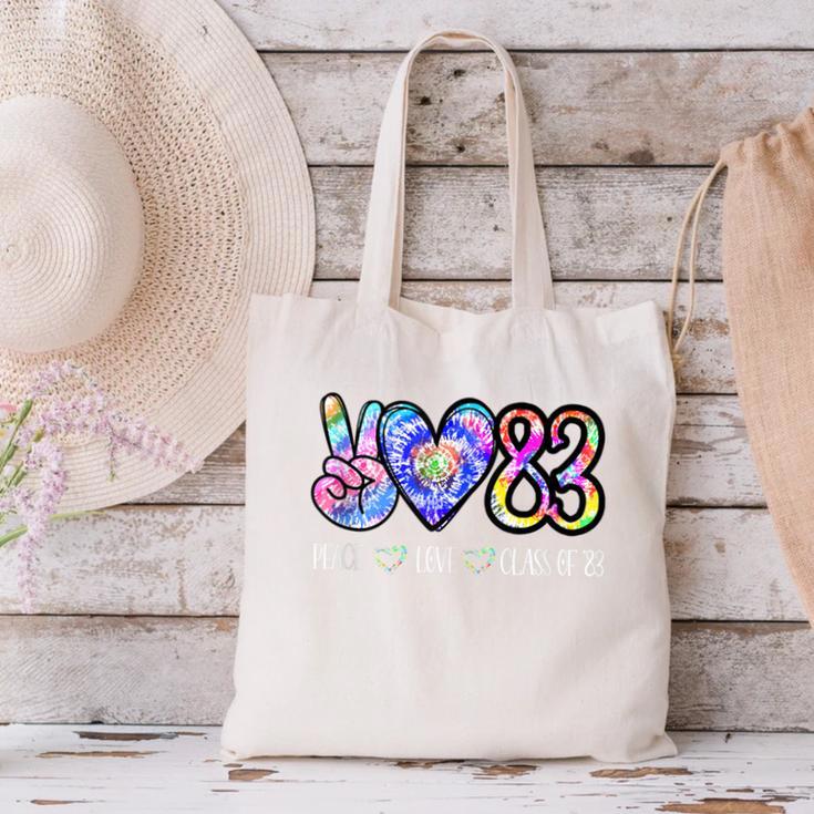 Class Of 1983 Shirt Graduation Tie Dye Senior '83 Reunion Canvas Tote Bag