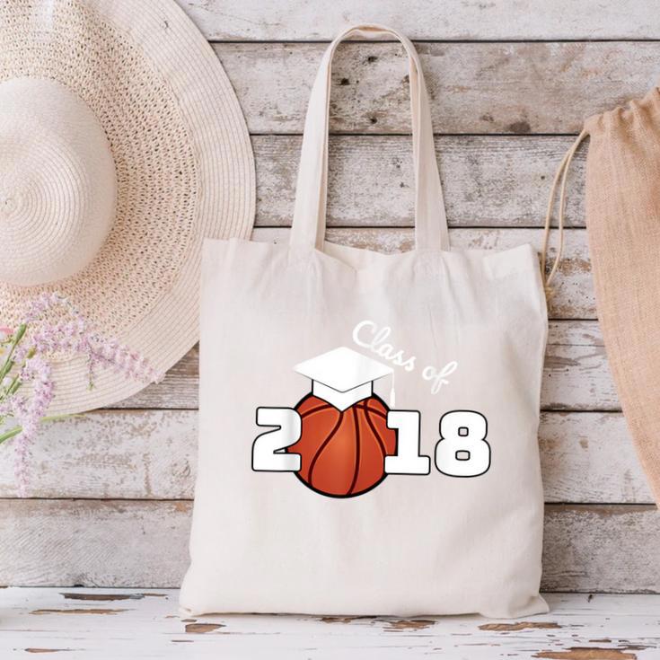 Class Of 2018 Basketball Senior Graduation Shirt Grad Canvas Tote Bag