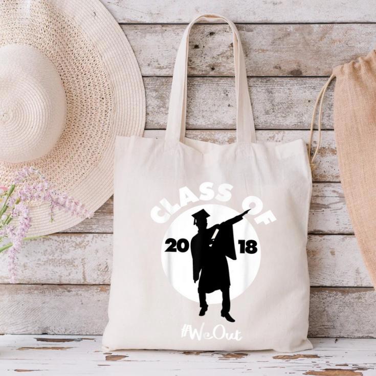 Class Of 2018 Dabbing Graduations Shirt-High School Grad Tee Canvas Tote Bag