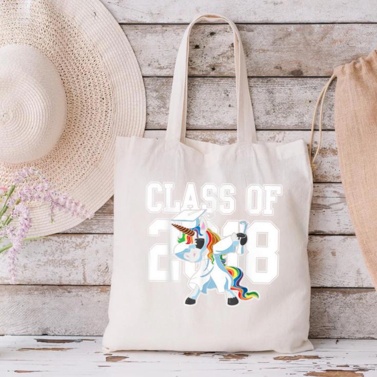 Class Of 2018 Dabbing Unicorn Graduation Shirt Canvas Tote Bag