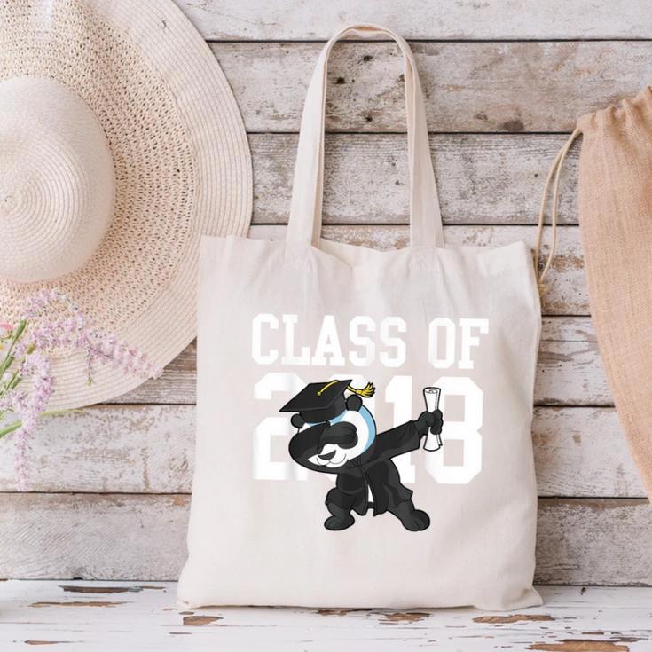 Class Of 2018 Graduation Dabbing Panda Bear Canvas Tote Bag