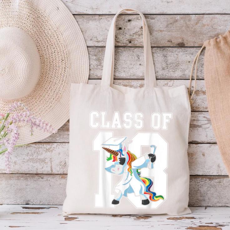 Class Of 2018 Graduation Dabbing Unicorn Canvas Tote Bag