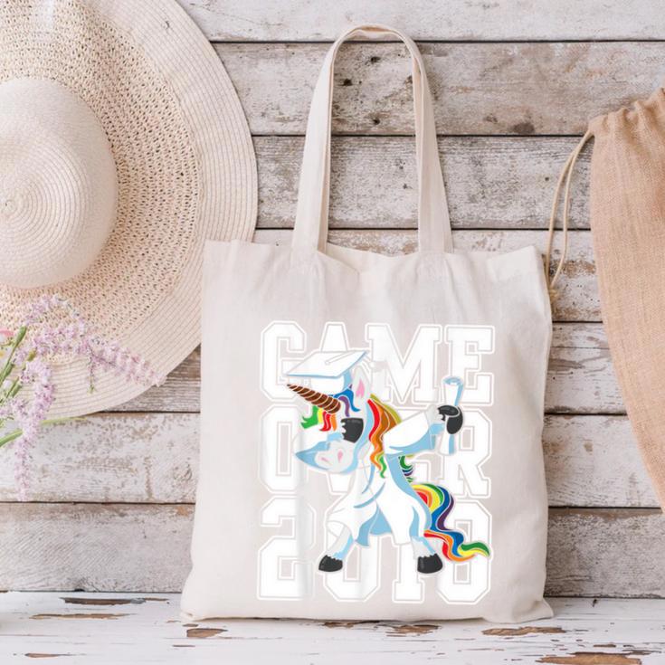 Class Of 2018 Graduation Dabbing Unicorn Shirt Canvas Tote Bag