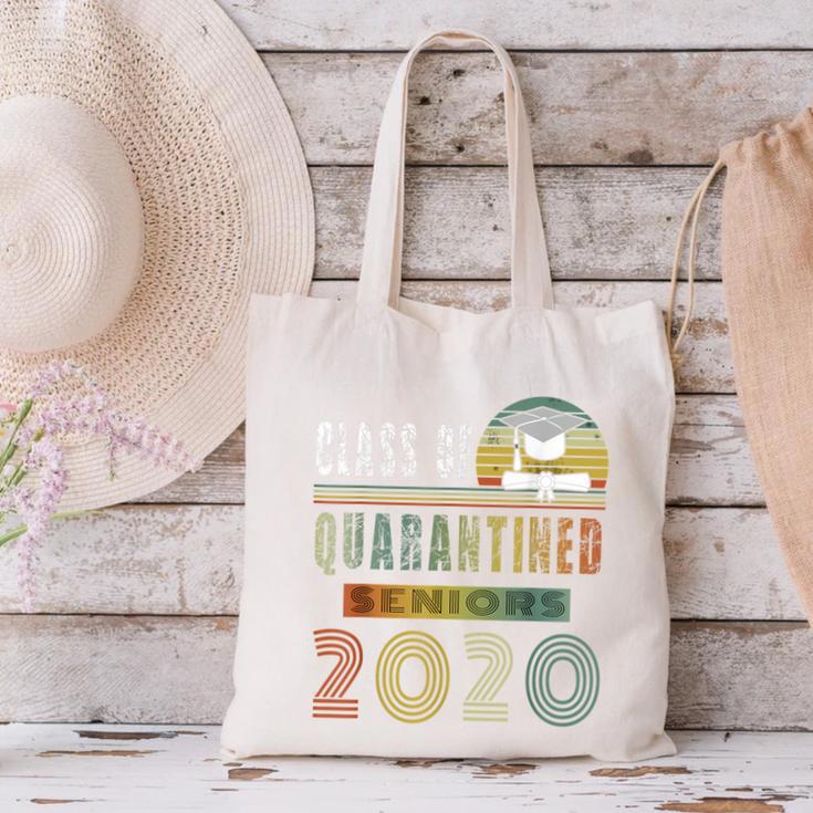 Class Of 2020 Quarantined Seniors Graduation Gift Canvas Tote Bag