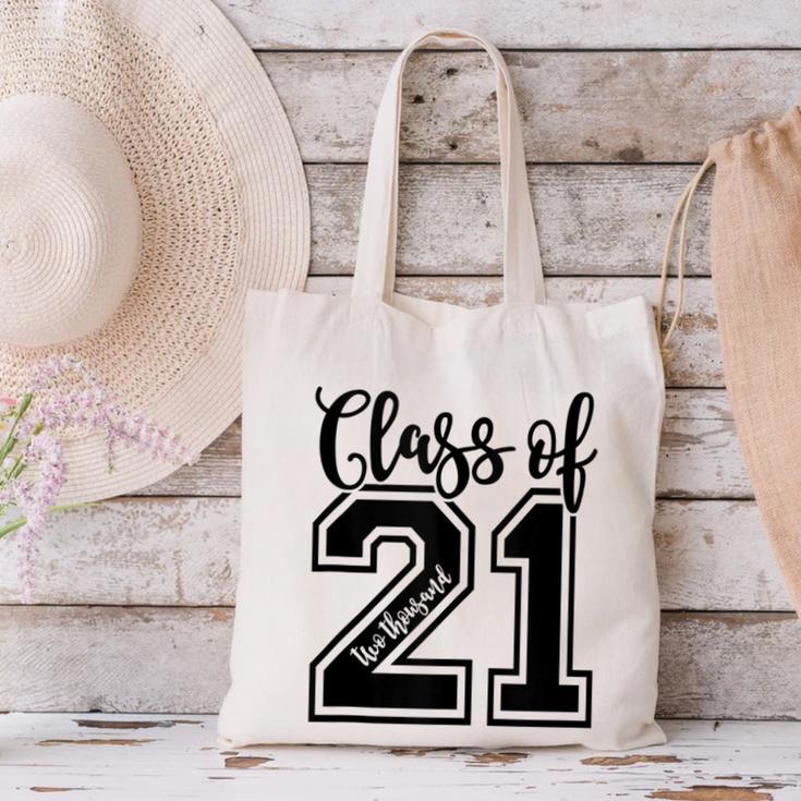 Class Of 2021 Senior 21 Cool Graduation Canvas Tote Bag