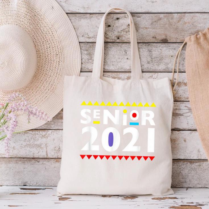 Class Of 2021 Senior Year 90's TV Style Graduation For Grad Canvas Tote Bag