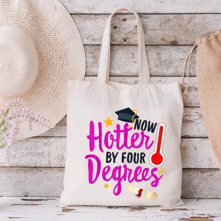 Class Of 2022 Four Degrees Hotter Graduation Day Master Grad Canvas Tote Bag