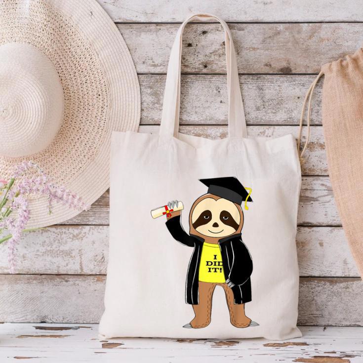 Class Of 2022 Sloth Graduation Masters College High School Canvas Tote Bag