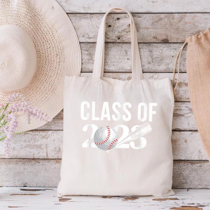 Class 2023 Graduation Senior Baseball Player Canvas Tote Bag