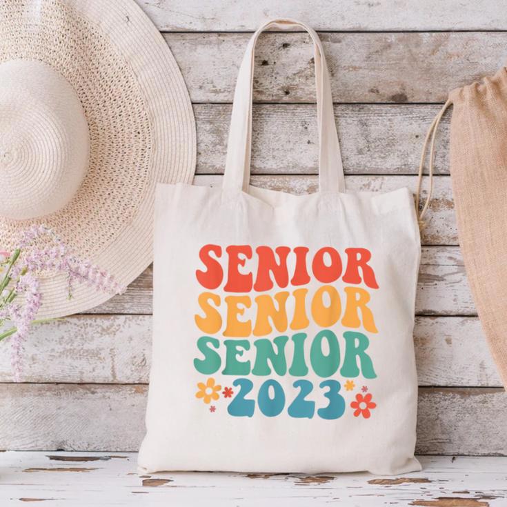 Class Of 2023 Senior 2023 Graduation Retro Seniors Canvas Tote Bag