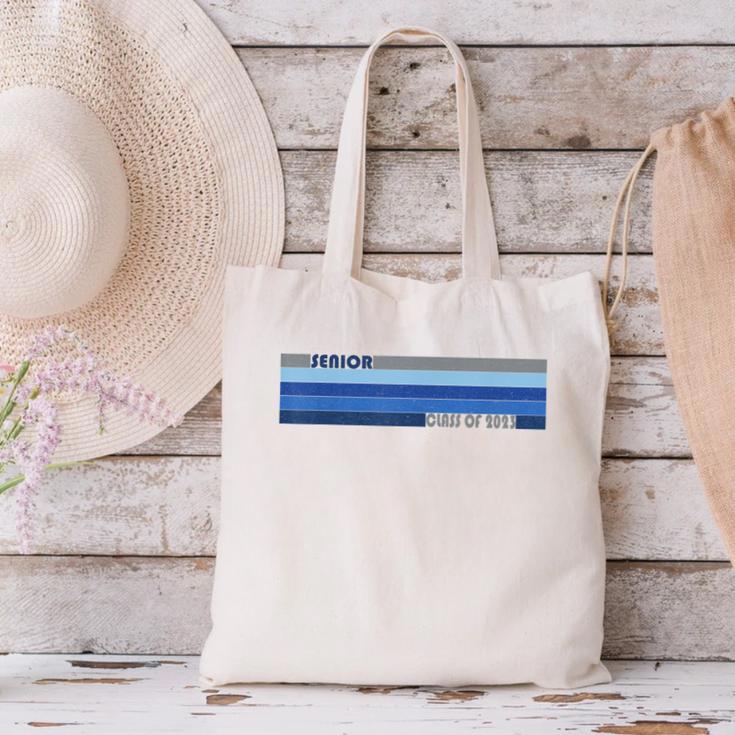 Class Of 2023 Senior Retro 2023 Grad Graduate Graduation Canvas Tote Bag