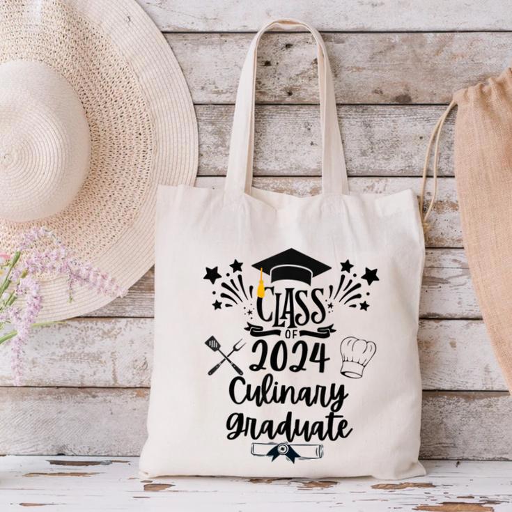 Class Of 2024 Culinary Graduate Culinary Chef Graduation Canvas Tote Bag