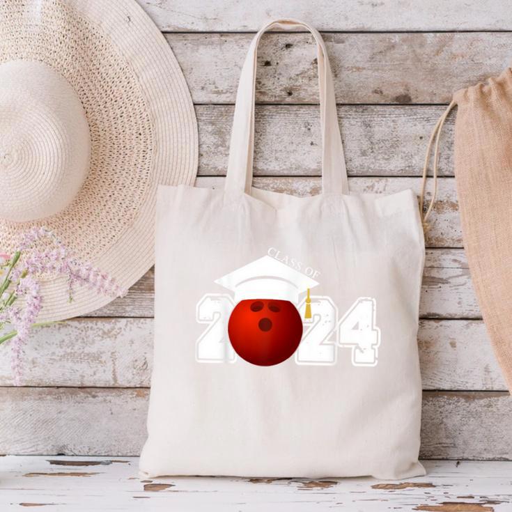 Class Of 2024 Graduation For Him Her Bowling Sports Canvas Tote Bag