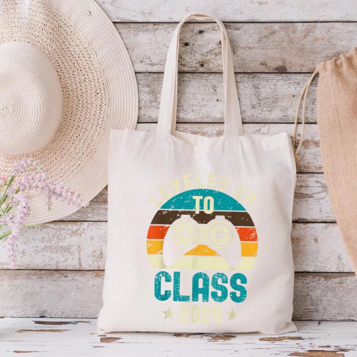 Class Of 2024 Senior Graduation Leveled Up Gamer Class 2024 Canvas Tote Bag