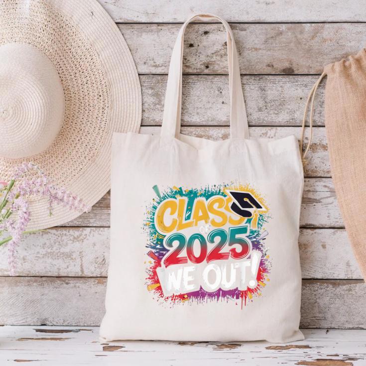 Class Of 2025 We Out Graffiti Graduation 2025 Canvas Tote Bag