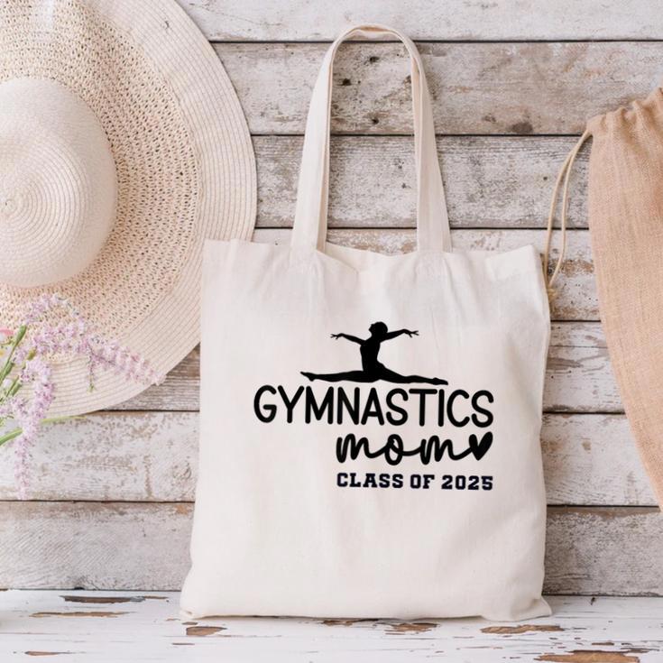 Class Of 2025 Gymnastics Mom Senior Gymnast Graduation Canvas Tote Bag
