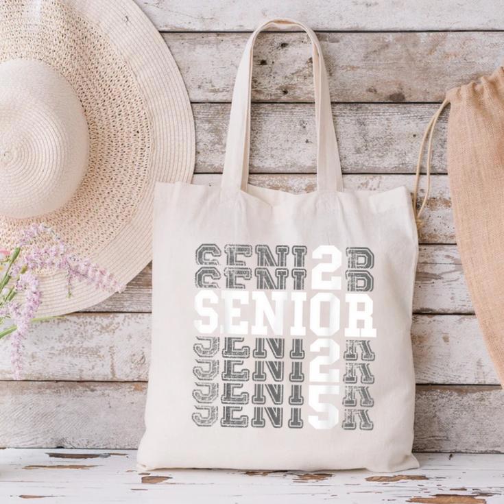 Class Of 2025 Senior 2025 Back To School 2025 Graduation 25 Canvas Tote Bag