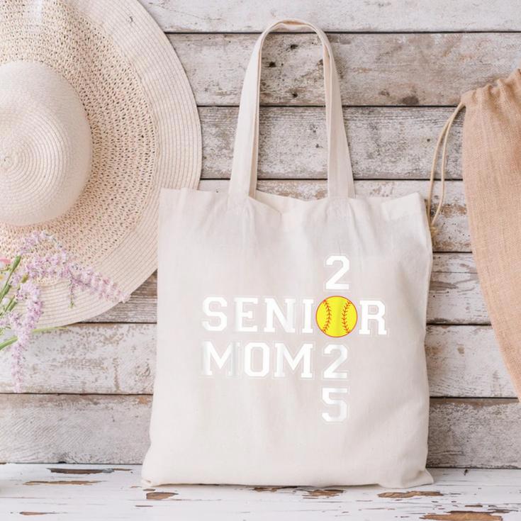 Class Of 2025 Softball Mom Senior Graduation Graduate Women Canvas Tote Bag