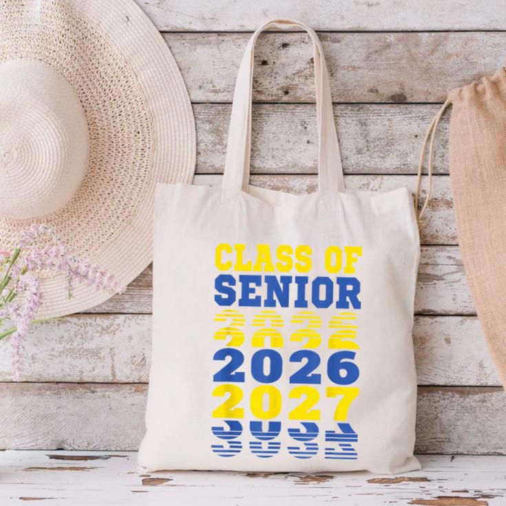 Class Of 2026 2027 Senior Graduation Students Canvas Tote Bag