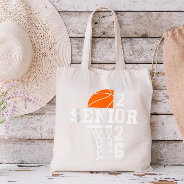 Class Of 2026 Basketball Senior 26 Player Team Graduation Canvas Tote Bag