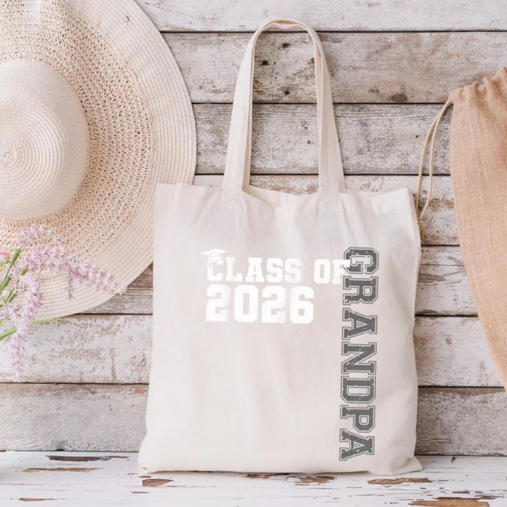 Class Of 2026 Proud Grandpa Of A 2026 Graduate Graduation Canvas Tote Bag