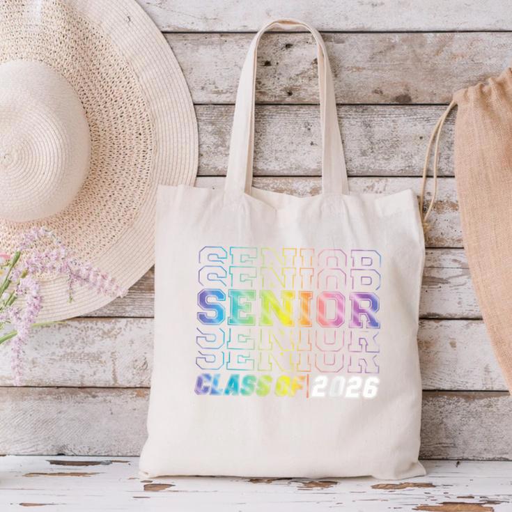 Class Of 2026 Senior 2026 Back To School 2026 Graduation 26 Canvas Tote Bag