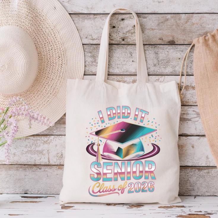 Class Of 2026 Senior Graduation I Did It Canvas Tote Bag
