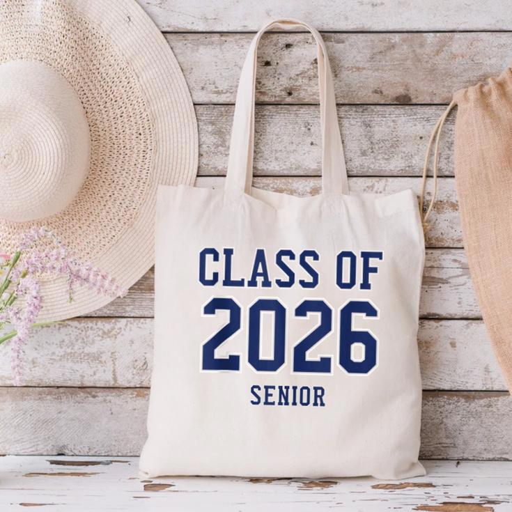 Class Of 2026 Senior Graduation High School College Grad Canvas Tote Bag