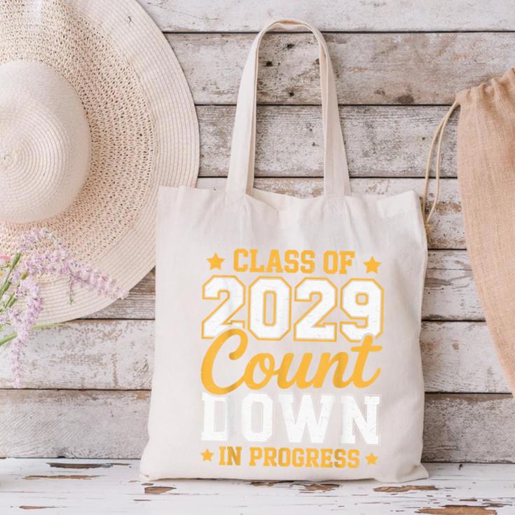 Class Of 2029 Count Down Fun First Day 8th Grade Graduation Canvas Tote Bag