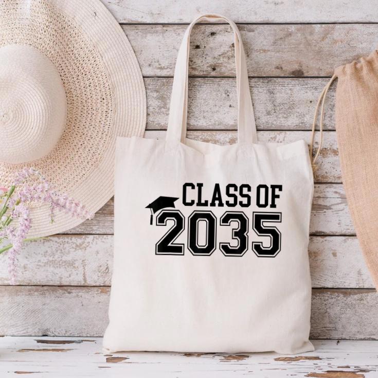 Class Of 2035 First Day Of School Graduation Canvas Tote Bag