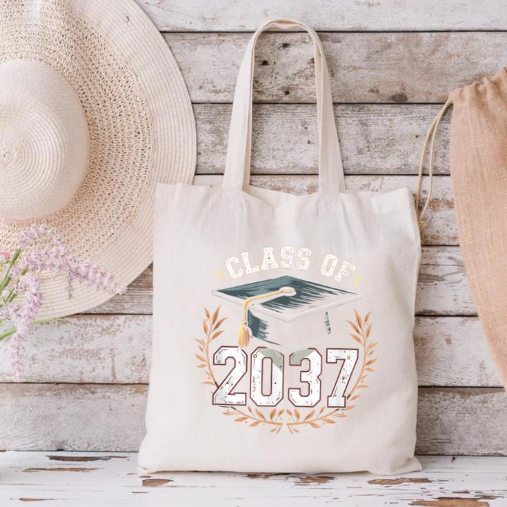 Class Of 2037 Graduation Canvas Tote Bag