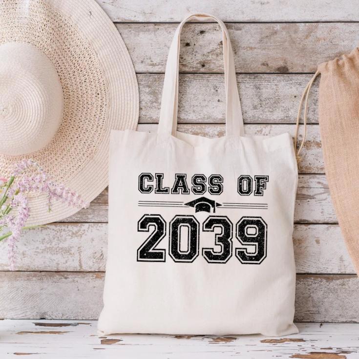 Class Of 2039 Grow With Me First Day Of School Graduation Canvas Tote Bag