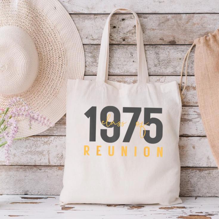 Classic Retro Vintage Class Of 1975 Reunion 50th Graduation Canvas Tote Bag