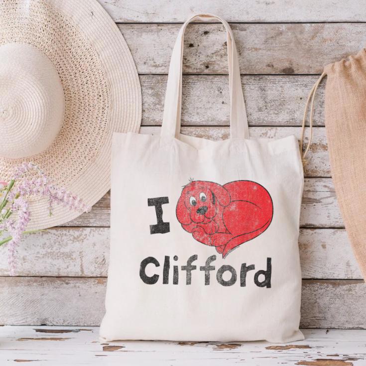 Clifford The Big Red Dog I Heart Clifford Childrens Books Canvas Tote Bag