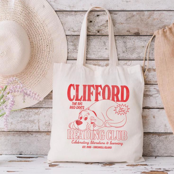 Clifford The Big Red Dog Reading Club Est 1988 Kids Books Canvas Tote Bag