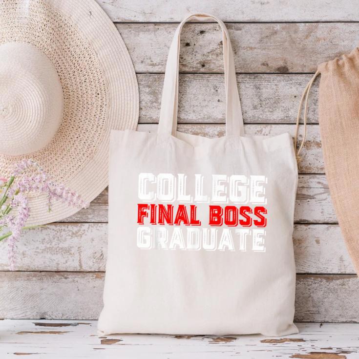 College Final Boss Graduate University Grad Gamer Graduation Canvas Tote Bag