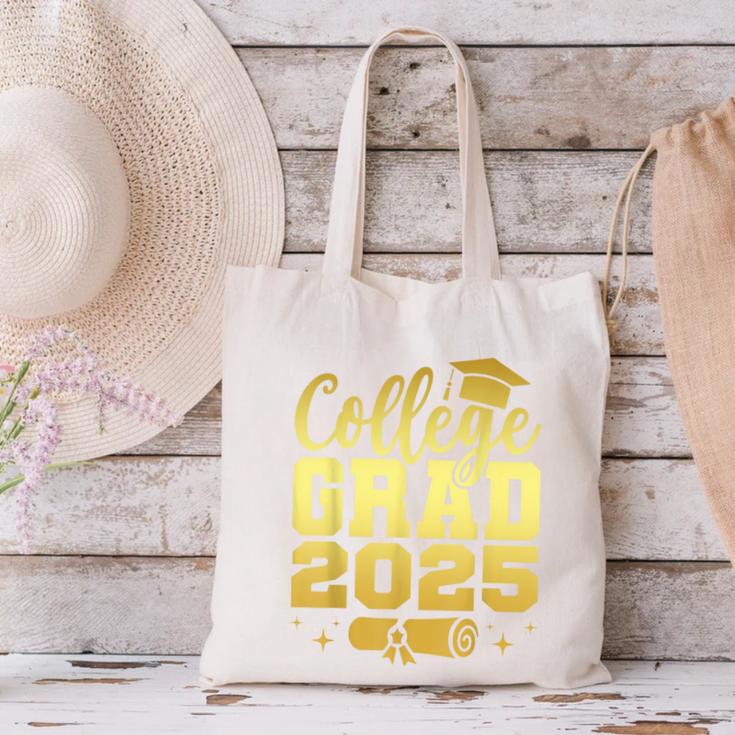 College Grad Class Of 2025 Senior Graduate Graduation Canvas Tote Bag