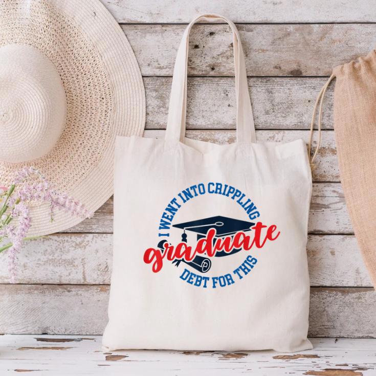 College University School Graduation Debt Loan Canvas Tote Bag