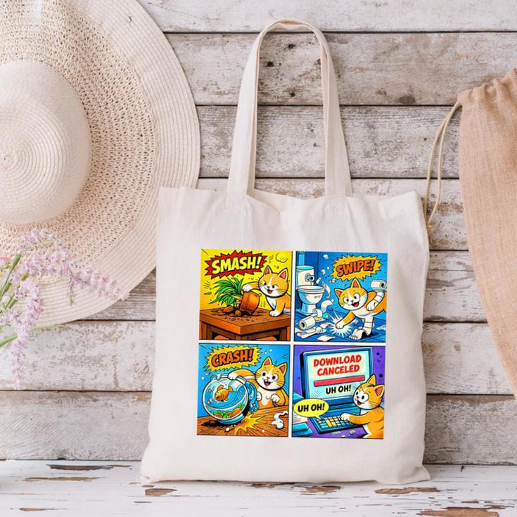 Comic Reader Comic Book Merch Vintage Reading Comic Books Canvas Tote Bag
