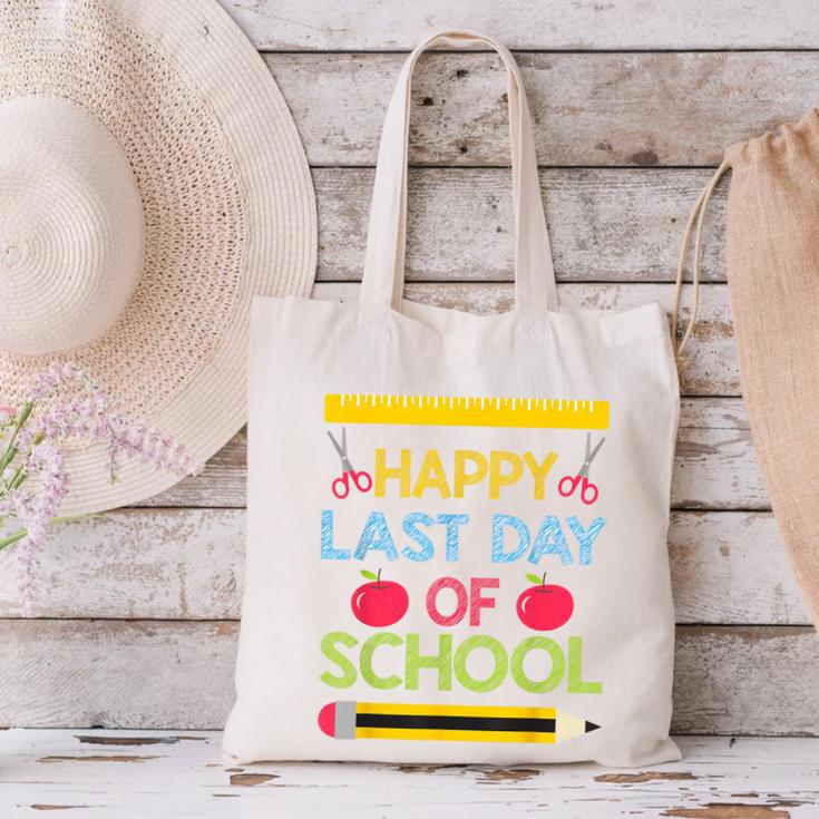 Cool Stylish Happy Last Day Of School Shirt Graduation Canvas Tote Bag