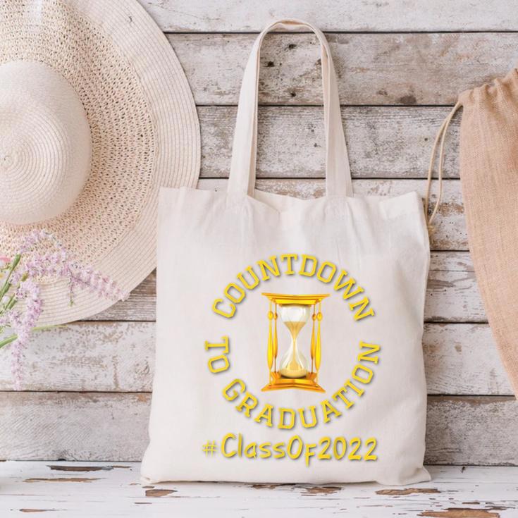 Countdown To Graduation Hourglass Senior Class Of 2022 Canvas Tote Bag
