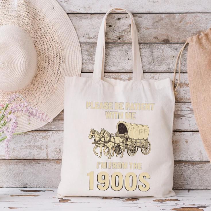 Country Please Be Patient With Me I'm From The 1900s Vintage Premium Tri-Blend Canvas Tote Bag