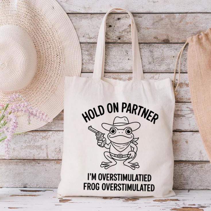 Cowboy Frog Overstimulated Western Meme Introverts Canvas Tote Bag Cowboy Frog Overstimulated Western Meme Introverts Canvas Tote Bag