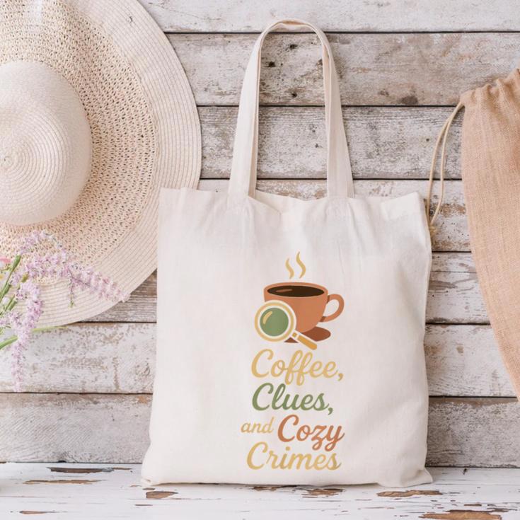 Cozy Crime Club Mystery Reader Bookish Sleuth Canvas Tote Bag Cozy Crime Club Mystery Reader Bookish Sleuth Canvas Tote Bag