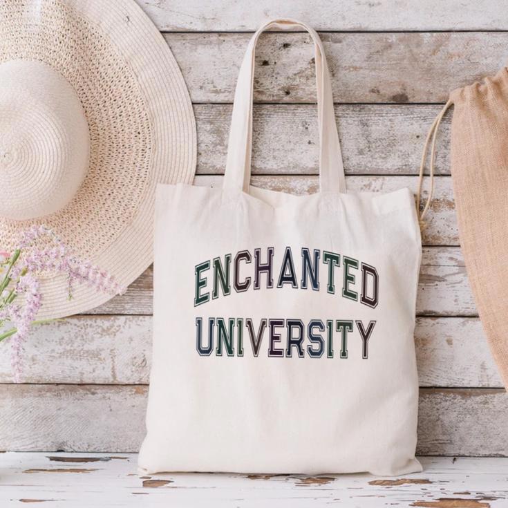 Crazy Stay Away From Me ENCHANTED UNIVERSITY Introvert Canvas Tote Bag